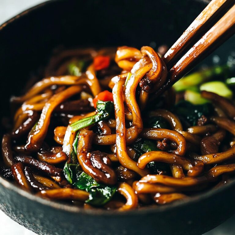 Spicy Black Pepper Stir Fried Udon Recipe