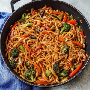 Colorful Veggie Lo Mein Recipe