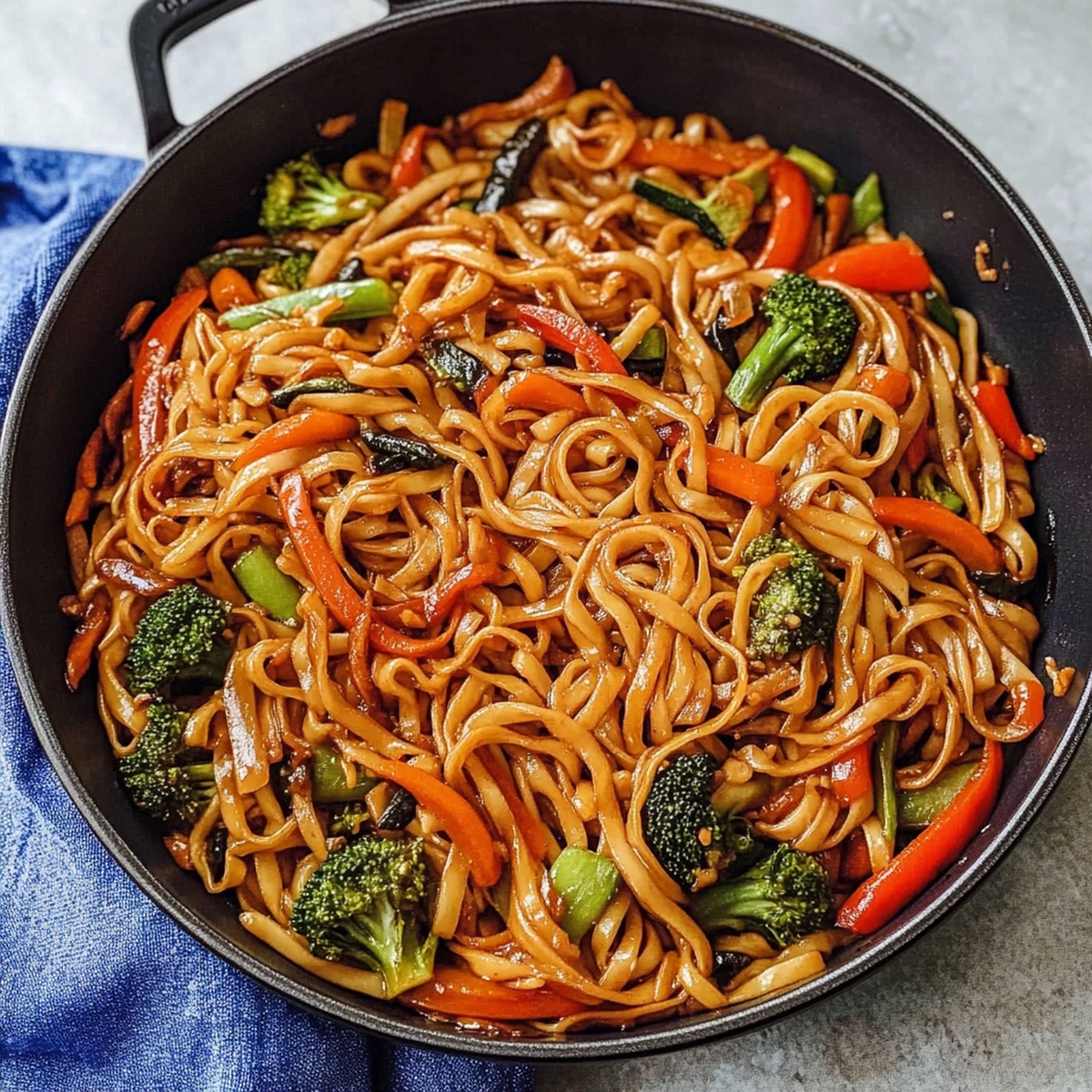 Colorful Veggie Lo Mein Recipe