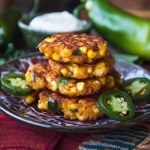 Crispy Jalapeno Popper Corn Fritters Recipe