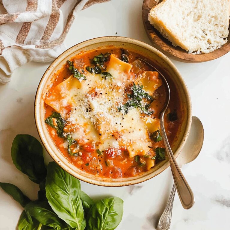 Hearty Creamy Lasagna Soup Recipe