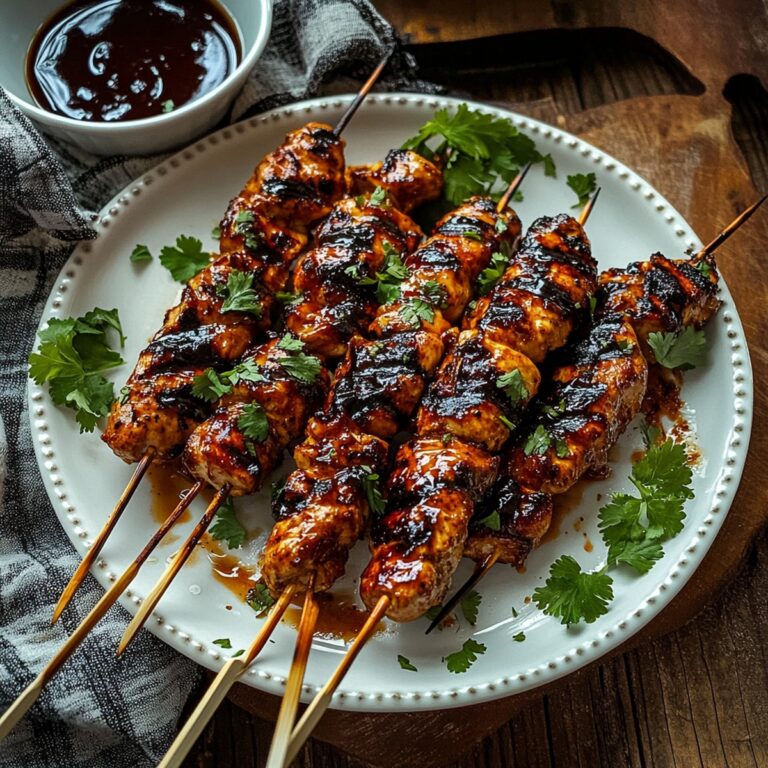 Smoky Honey Chipotle Grilled Chicken Skewers Recipe