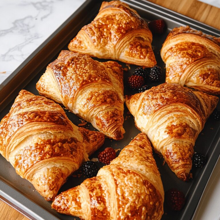 Berries And Cream Filled Croissants Recipe