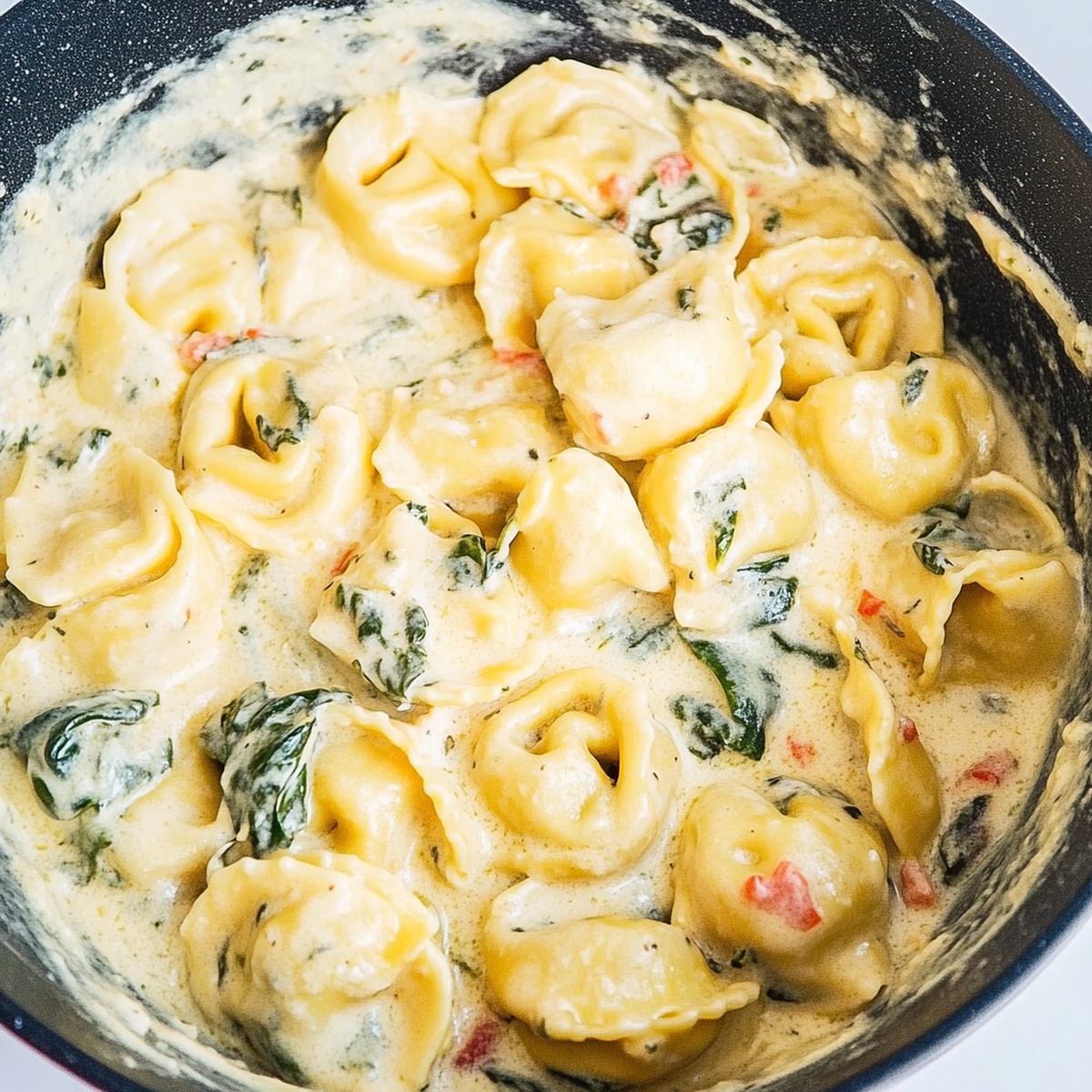 Hearty Tortellini with Spinach Recipe
