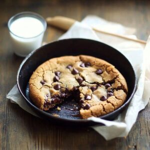 Gooey Chocolate Chip Cookie with Caramel Recipe