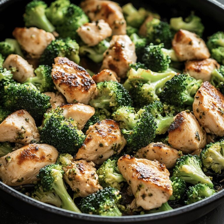 Low Carb Chicken Broccoli Skillet Recipe