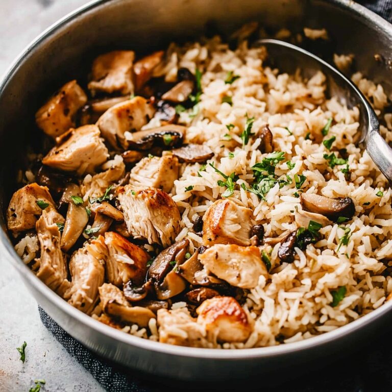 Hearty Chicken And Rice With Mushrooms Recipe