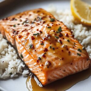 Hot Honey Glazed Salmon Recipe