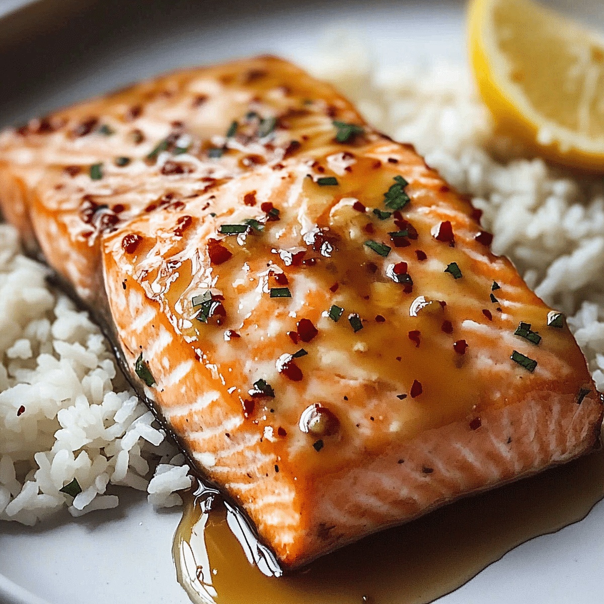 Hot Honey Glazed Salmon Recipe