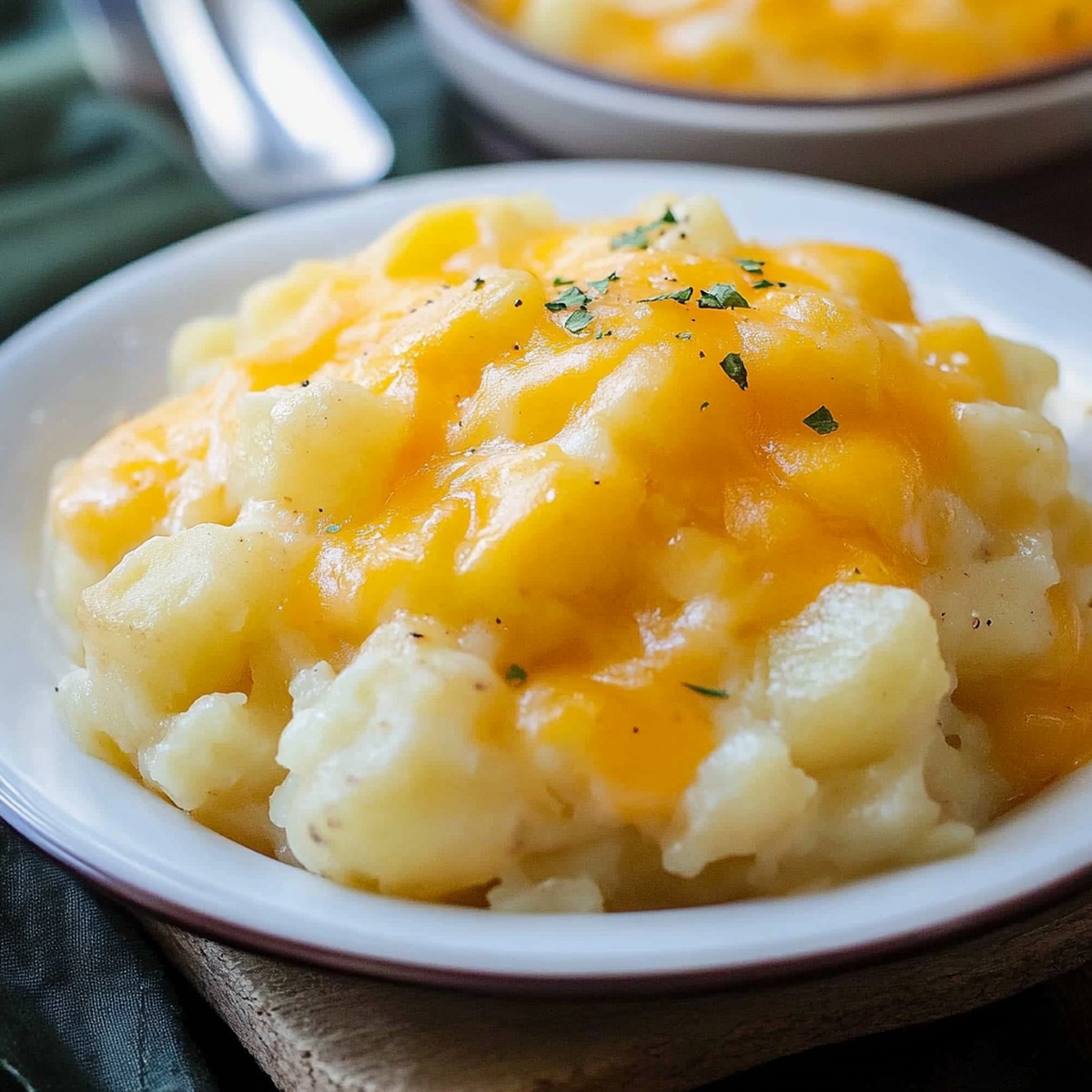 Cheesy Slow-Cooker Potatoes Recipe