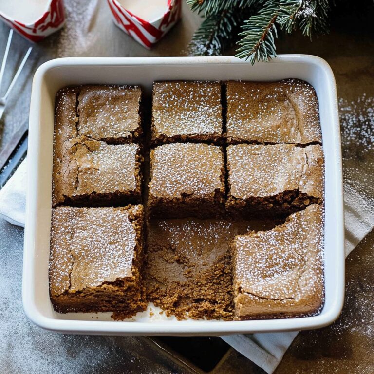 Festive Gingerbread Brownies Recipe