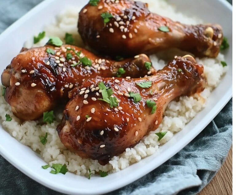 Tender Slow Cooker Honey Garlic Chicken Legs Recipe