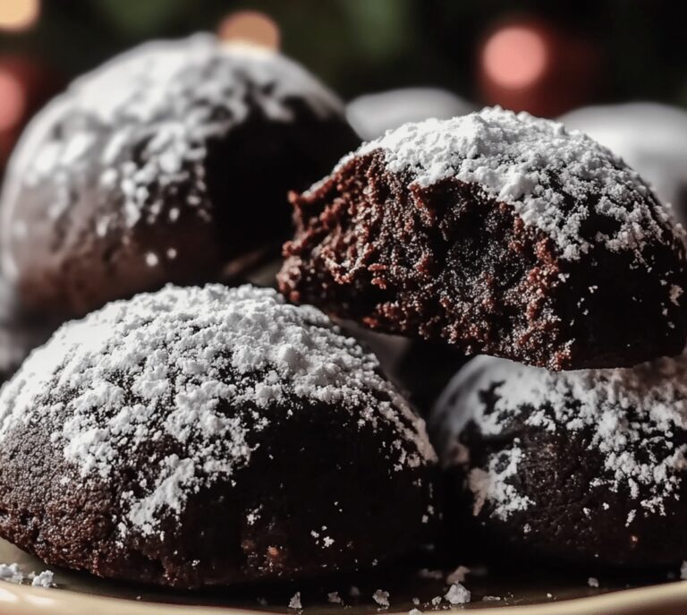 Double Chocolate Snowball Cookies Recipe