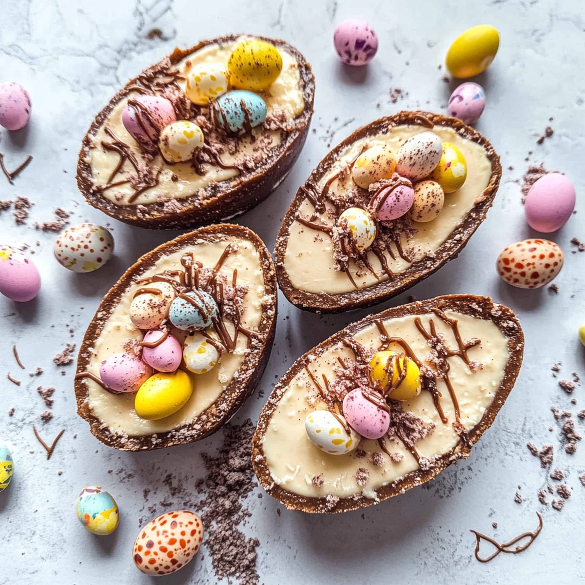 Whimsical Easter Egg Cheesecake Recipe