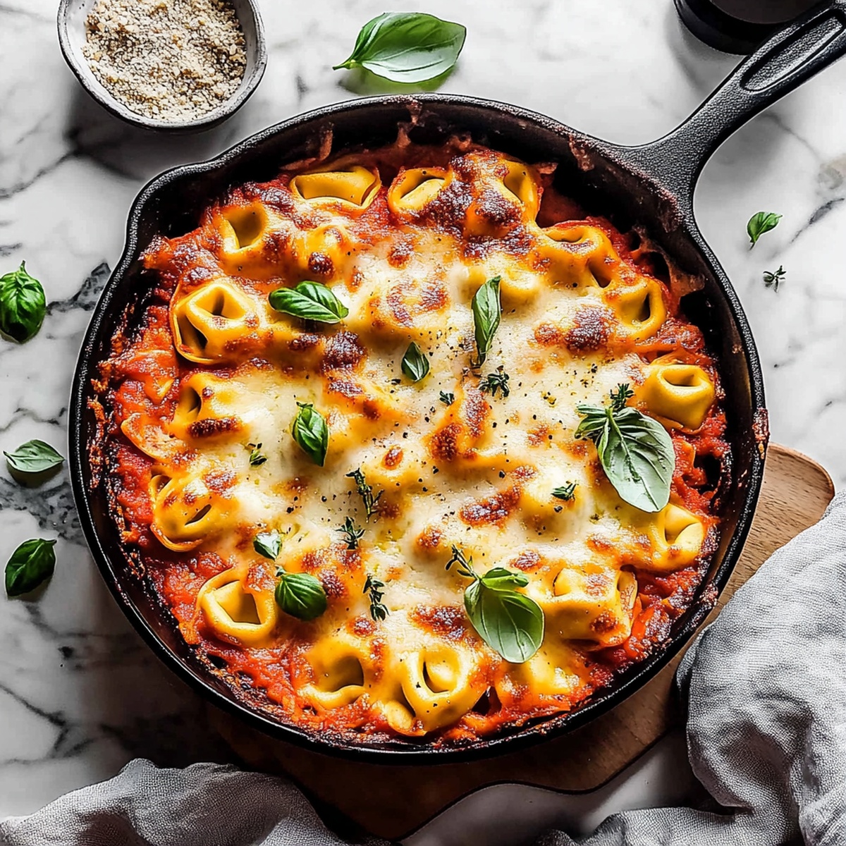 Cheesy Tortellini Pasta Bake Recipe