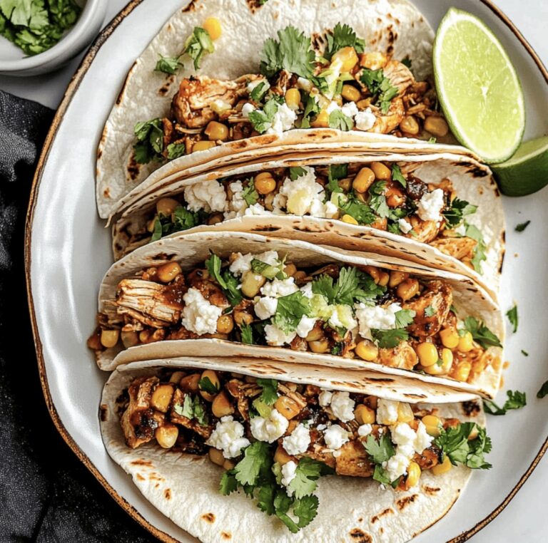 Barbecue Chicken Street Corn Tacos Recipe