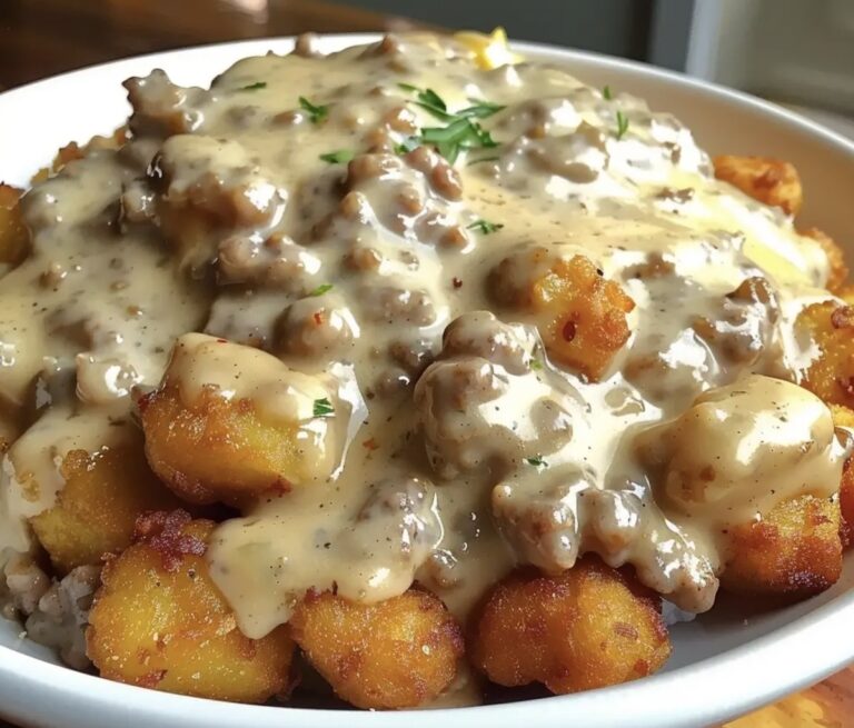 Tater Tot Breakfast Bowl With Sausage Gravy Recipe