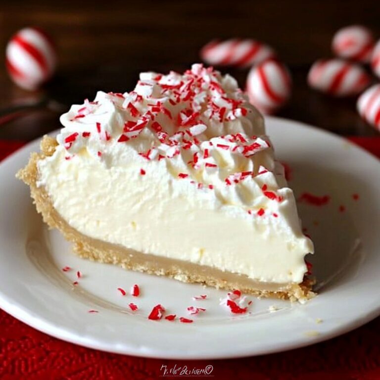Silky White Chocolate Peppermint Cheesecake Mousse Pie Recipe