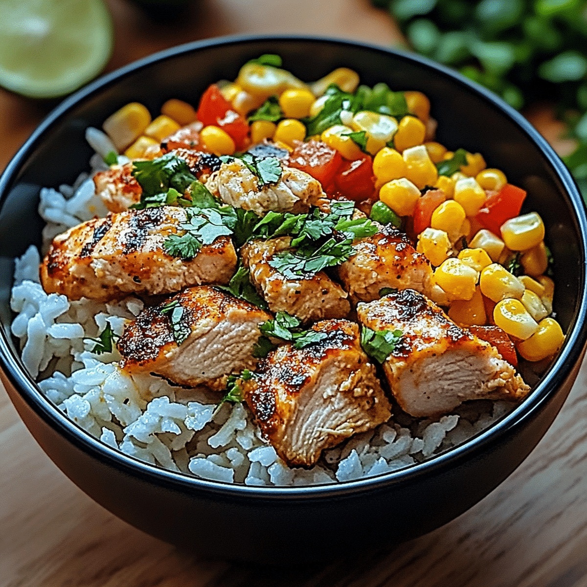 Mexican Street Corn Chicken Bowl Recipe