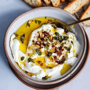 Seasoned Whipped Ricotta With Honey Recipe