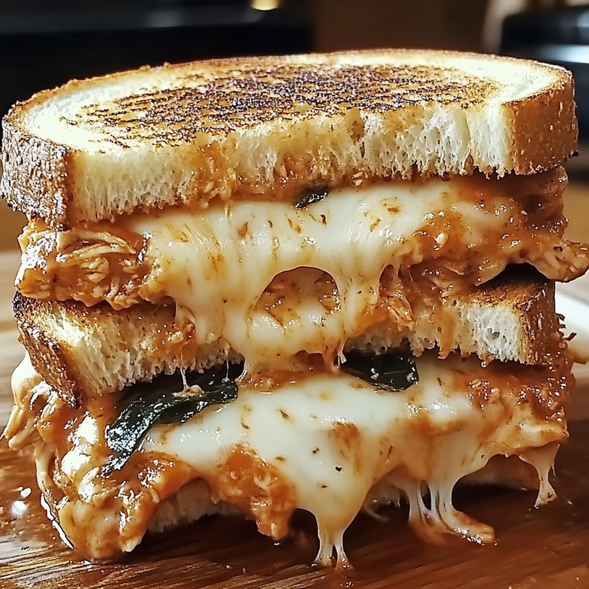 Crispy Chicken Parmesan Grilled Cheese Sandwich Recipe