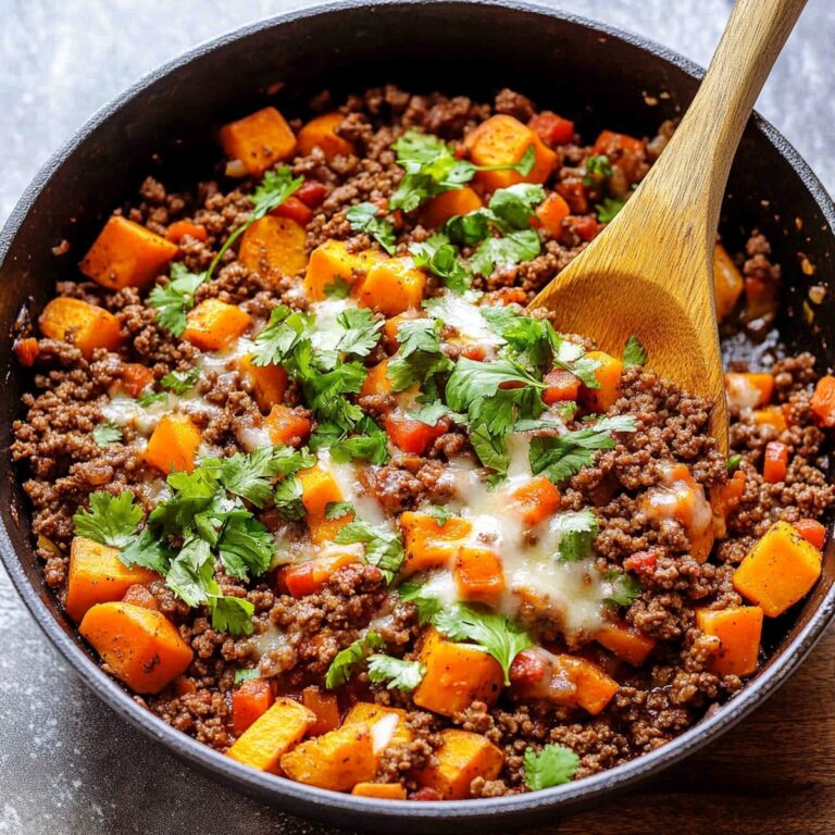 Hearty Southwest Ground Beef and Sweet Potato Skillet Recipe