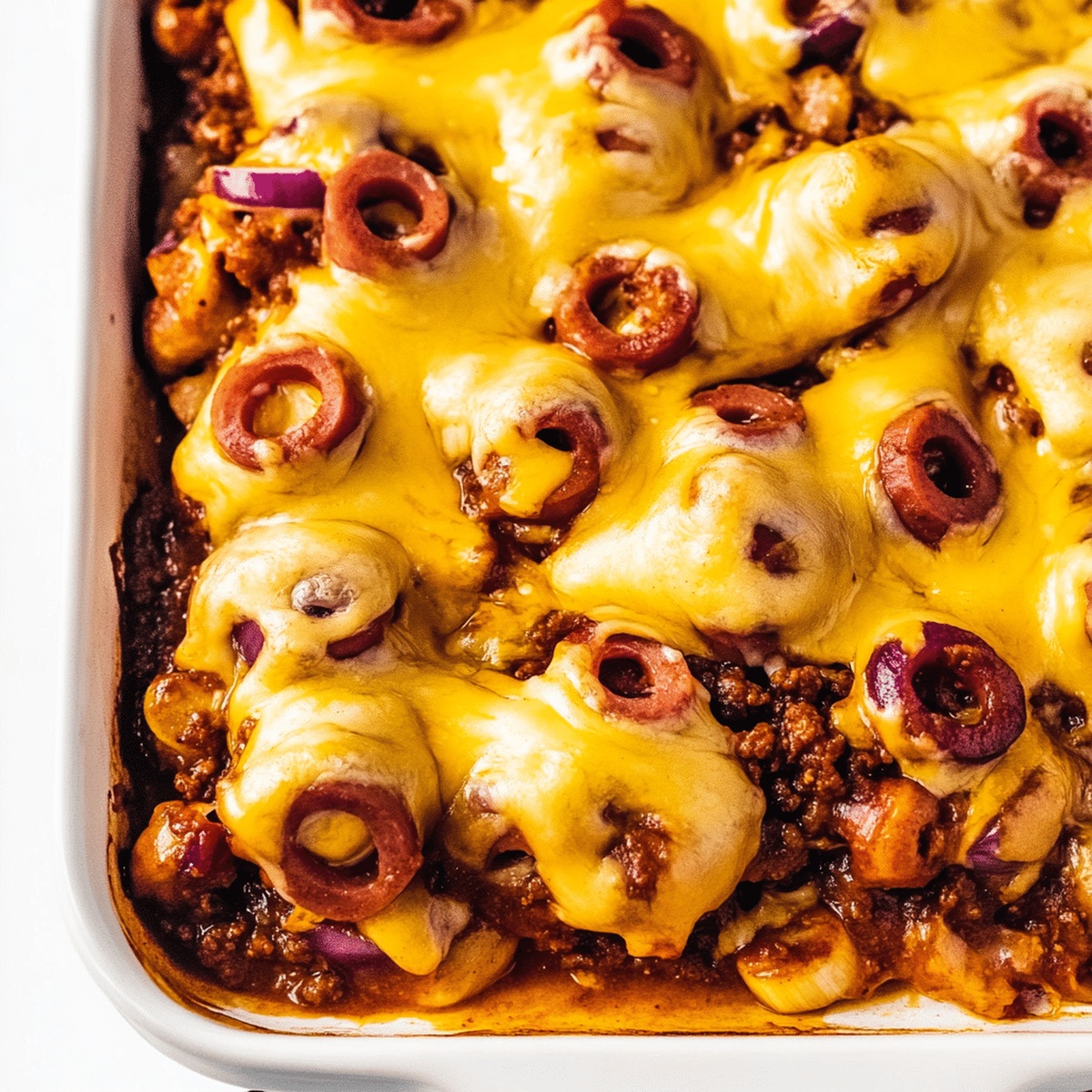 Easy Chili Hot Dog Casserole Recipe
