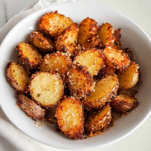 Crispy Garlic Parmesan Crusted Potatoes Recipe