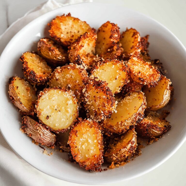 Crispy Garlic Parmesan Crusted Potatoes Recipe
