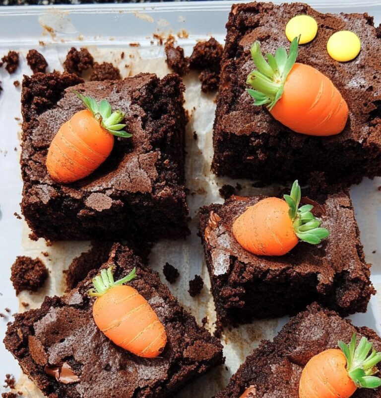 Fudgy Carrot Patch Brownies Recipe