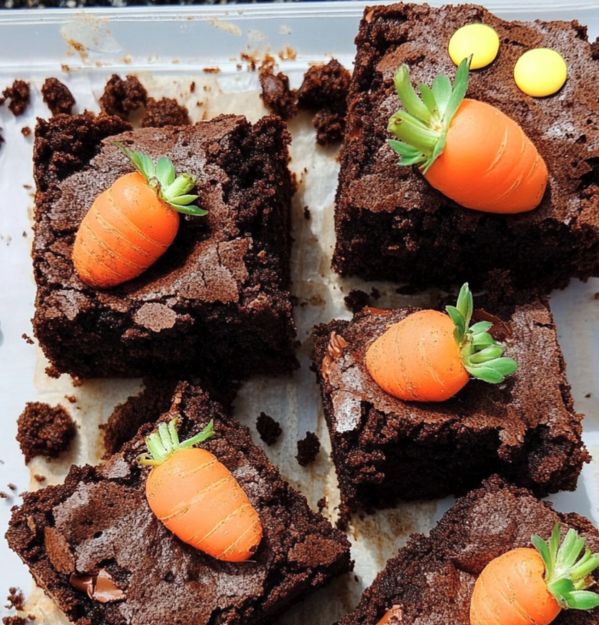 Fudgy Carrot Patch Brownies Recipe