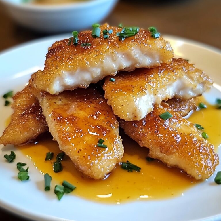 Golden Air Fryer Honey Butter Garlic Chicken Tenders Recipe