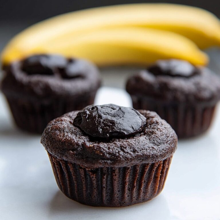 Moist Dark Chocolate Banana Bread Muffins Recipe