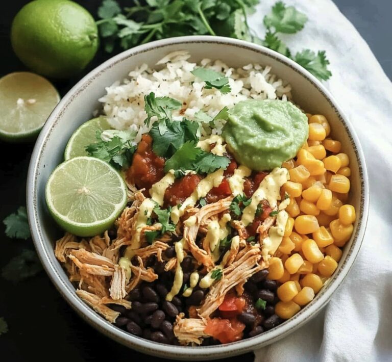 Hearty Slow Cooker Chicken Burrito Bowl Recipe