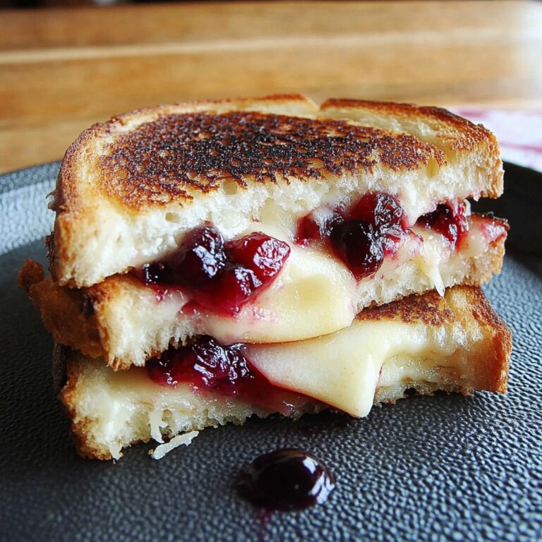 Gourmet Apple and Cranberry Grilled Cheese Recipe