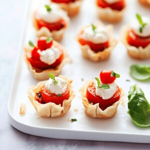 Caprese Phyllo Cups Recipe