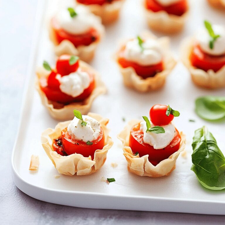 Caprese Phyllo Cups Recipe