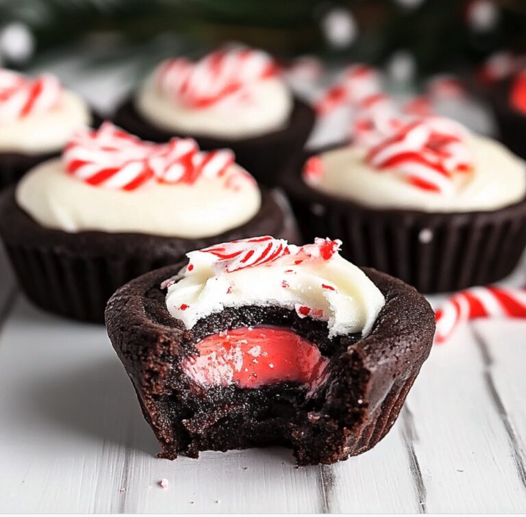 Festive Chocolate Peppermint Cookie Cups Recipe