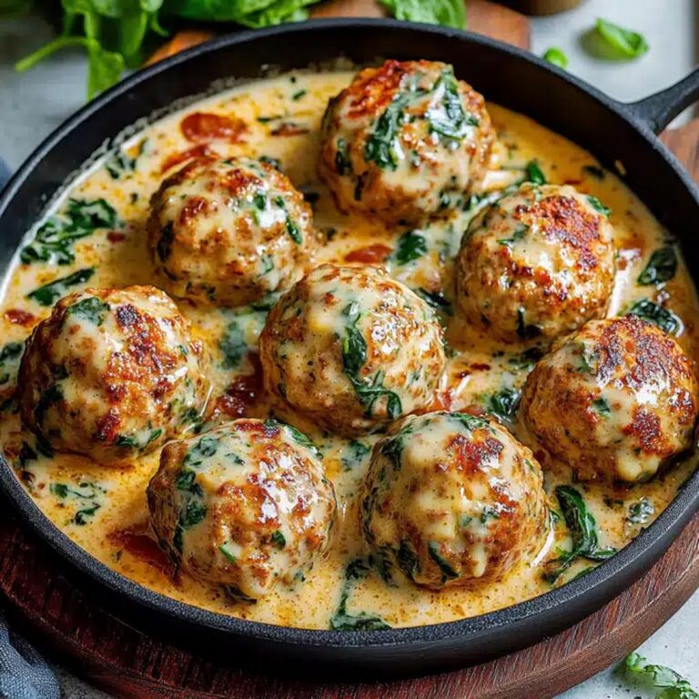 Creamy Spinach Turkey Meatballs Recipe