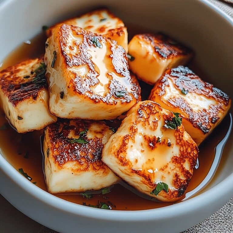 Crispy Air-Fried Halloumi With Honey Drizzle Recipe