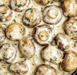 Crispy Garlic Parmesan Mushrooms Recipe