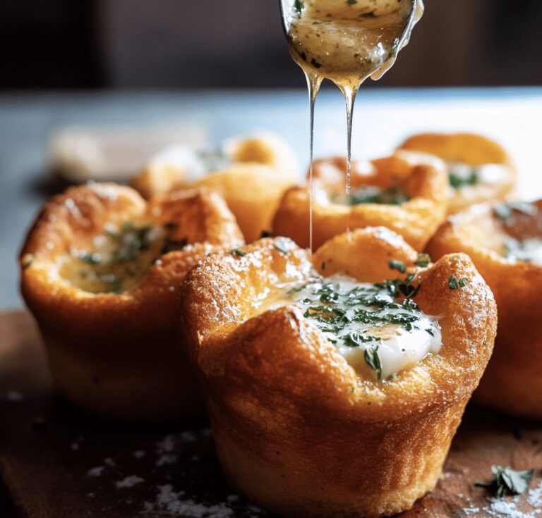 Cornmeal Popovers With Herb Honey Butter Recipe