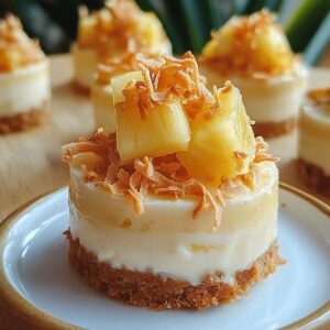 Mini Pineapple Condensed Coconut Milk Cheesecakes Recipe