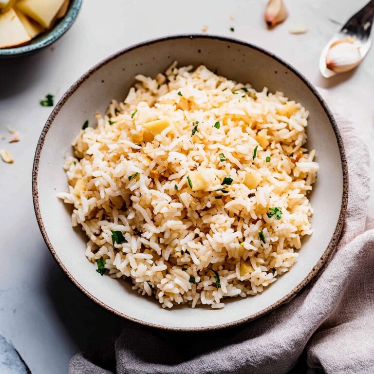 Fluffy Garlic Butter Rice Recipe