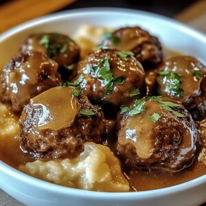 Crock Pot French Onion Beef Meatballs Recipe
