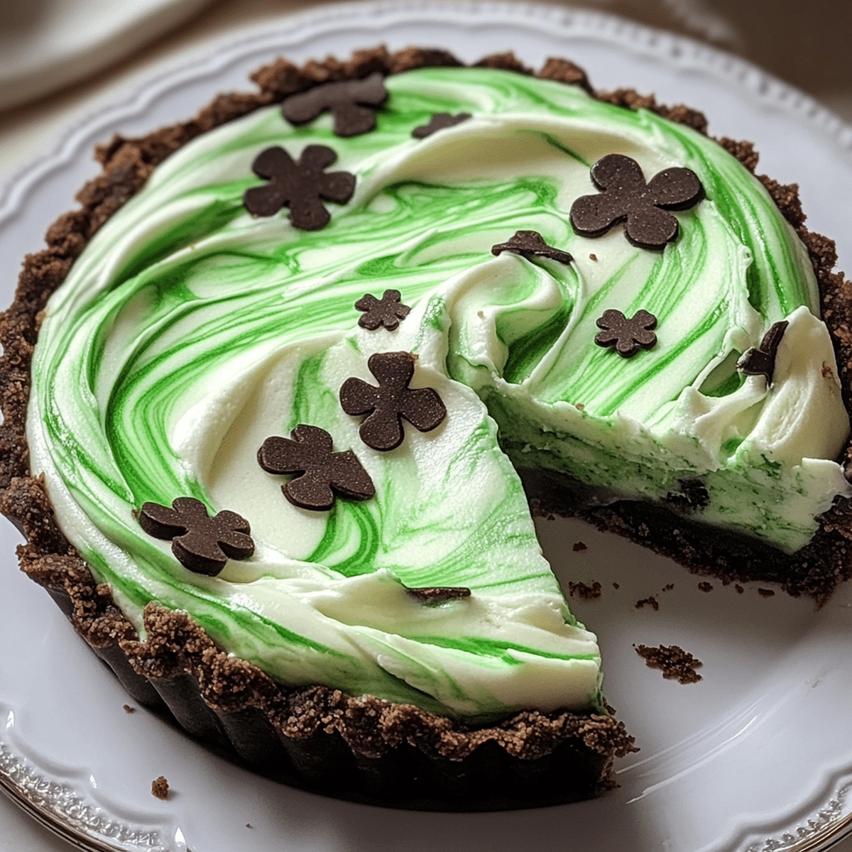 Shamrock Swirl Pie Recipe