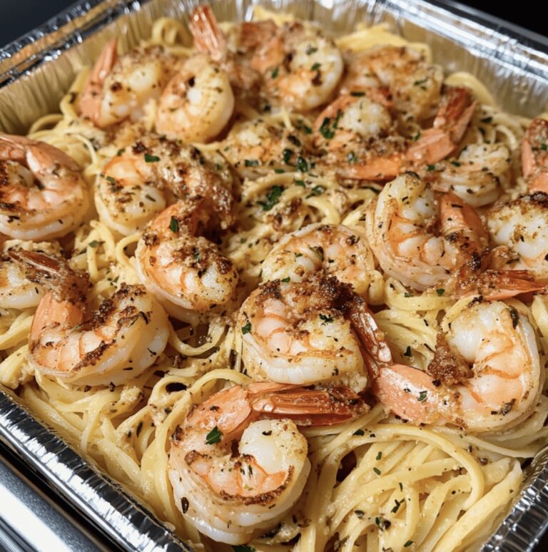 Copycat Cheesecake Factory Shrimp Scampi Linguine Recipe
