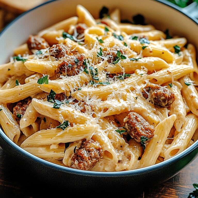 Creamy Tuscan Sausage Pasta Recipe