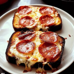 Garlic Toast Pizzas Recipe