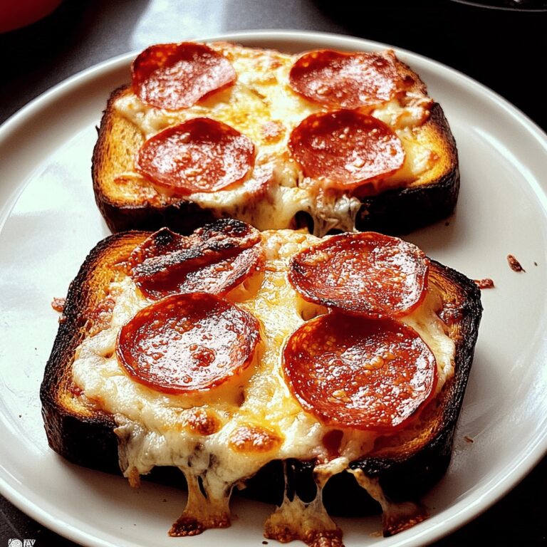 Garlic Toast Pizzas Recipe